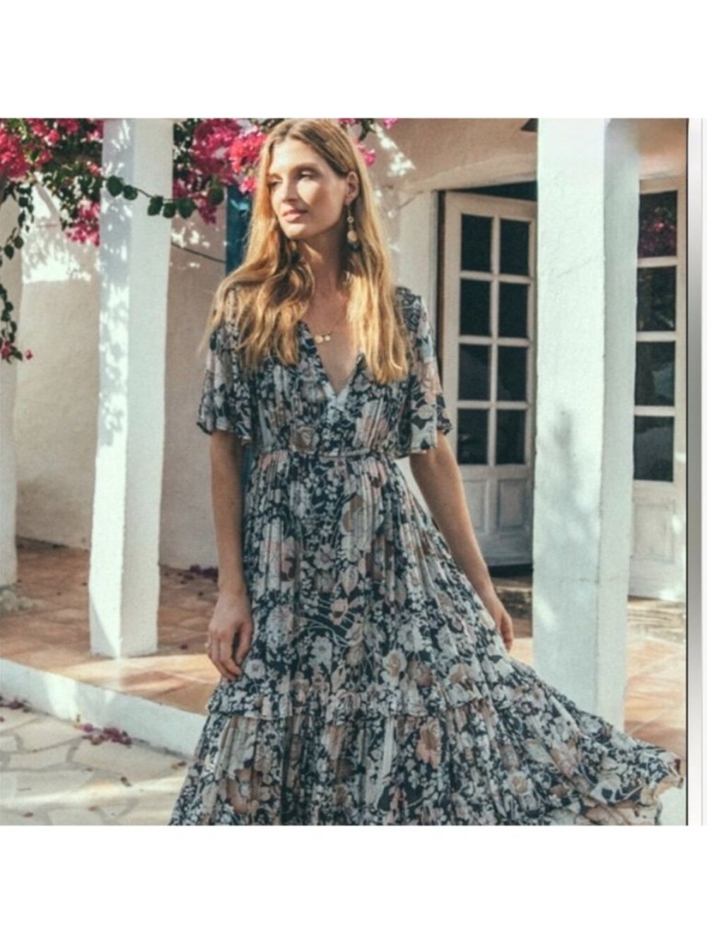 Spell VGUC Amethyst Garden Party XS Maxi Dress In Nightfall - Picture 2 of 7